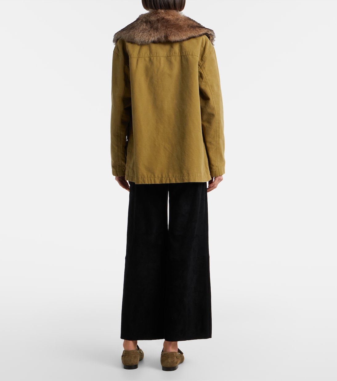 Pantalon ample Lilou en daim | Stouls