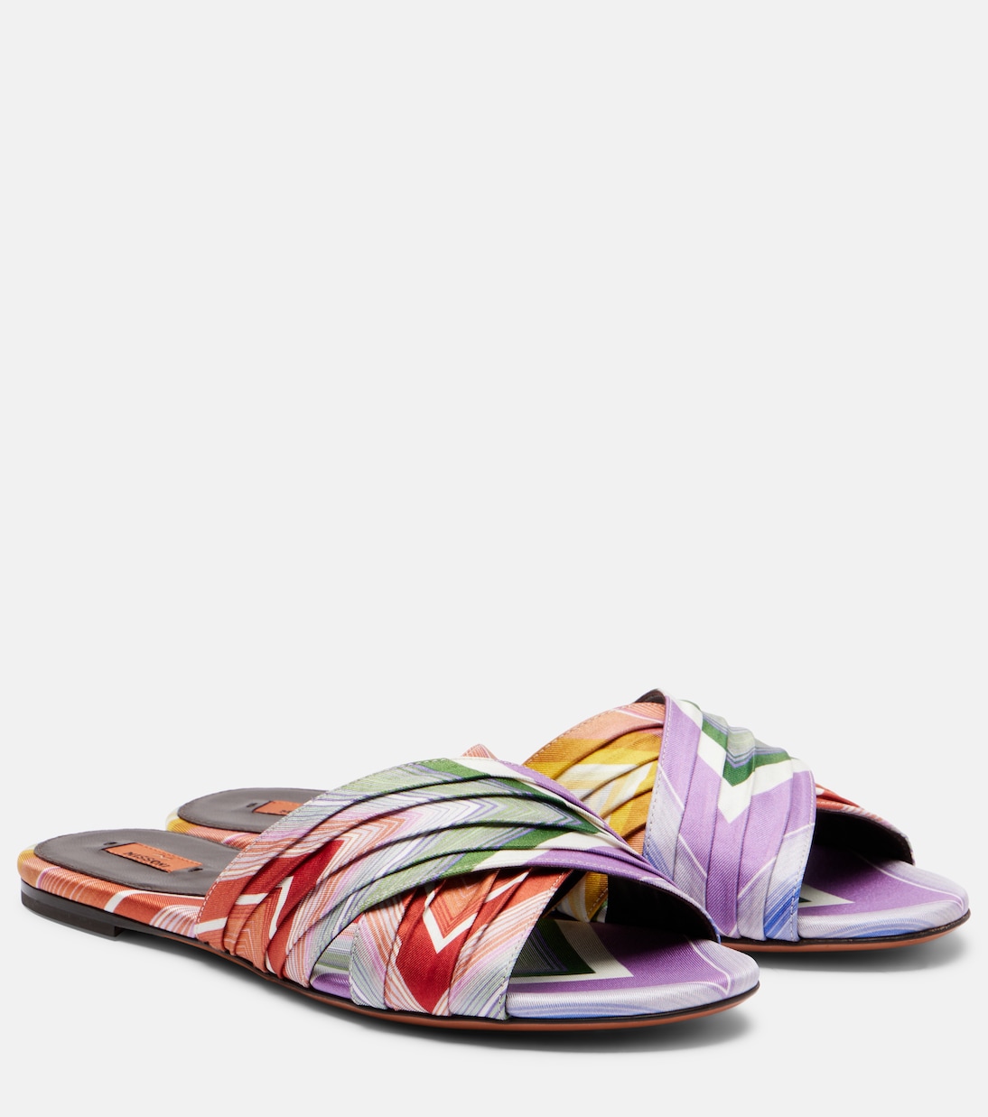 Ada Chevron twill slides | Missoni