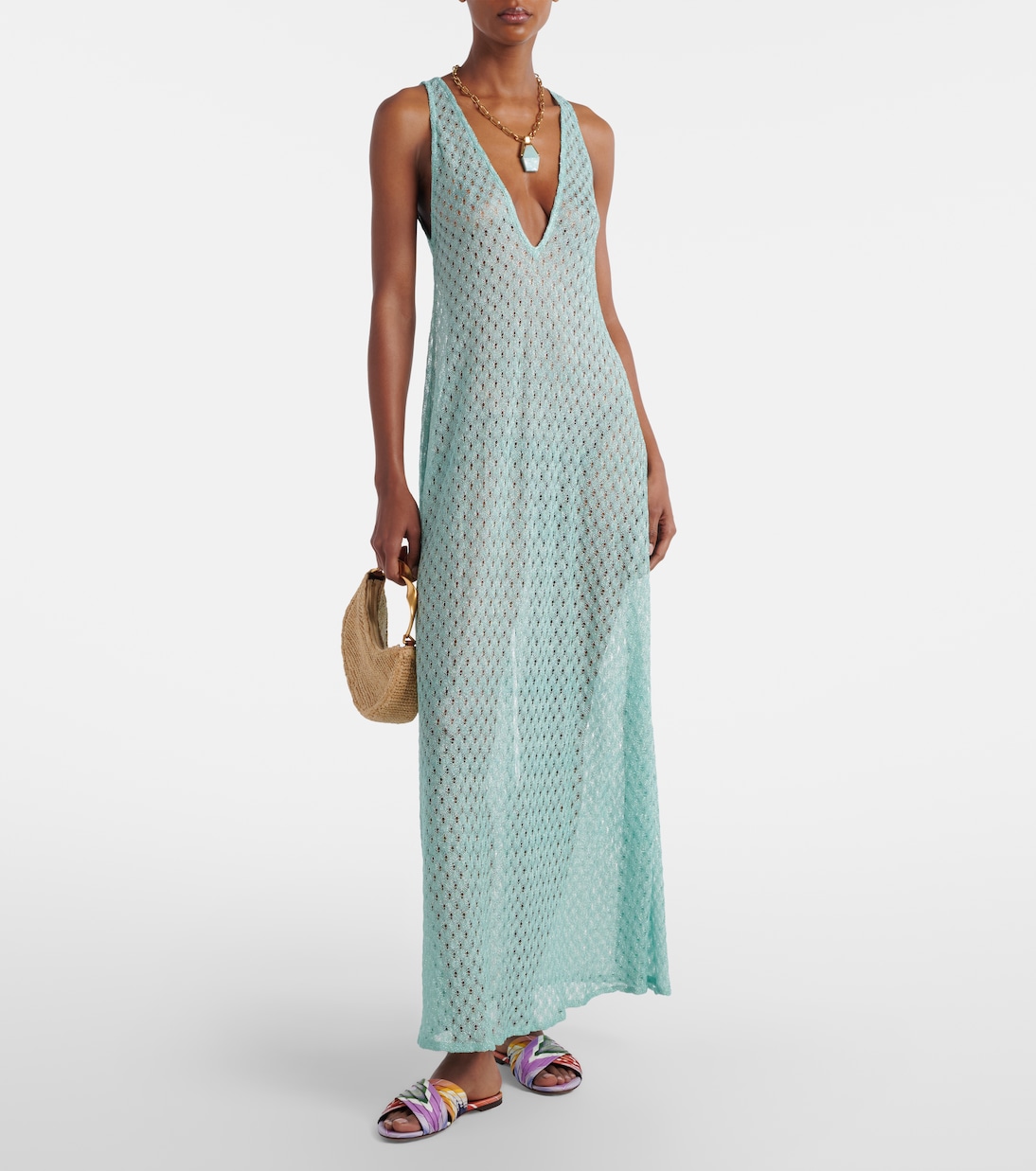 Ada Chevron twill slides | Missoni