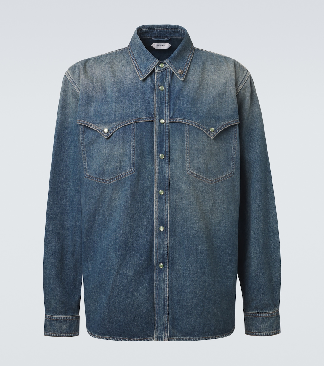 Sobrecamisa Medusa de denim | Versace
