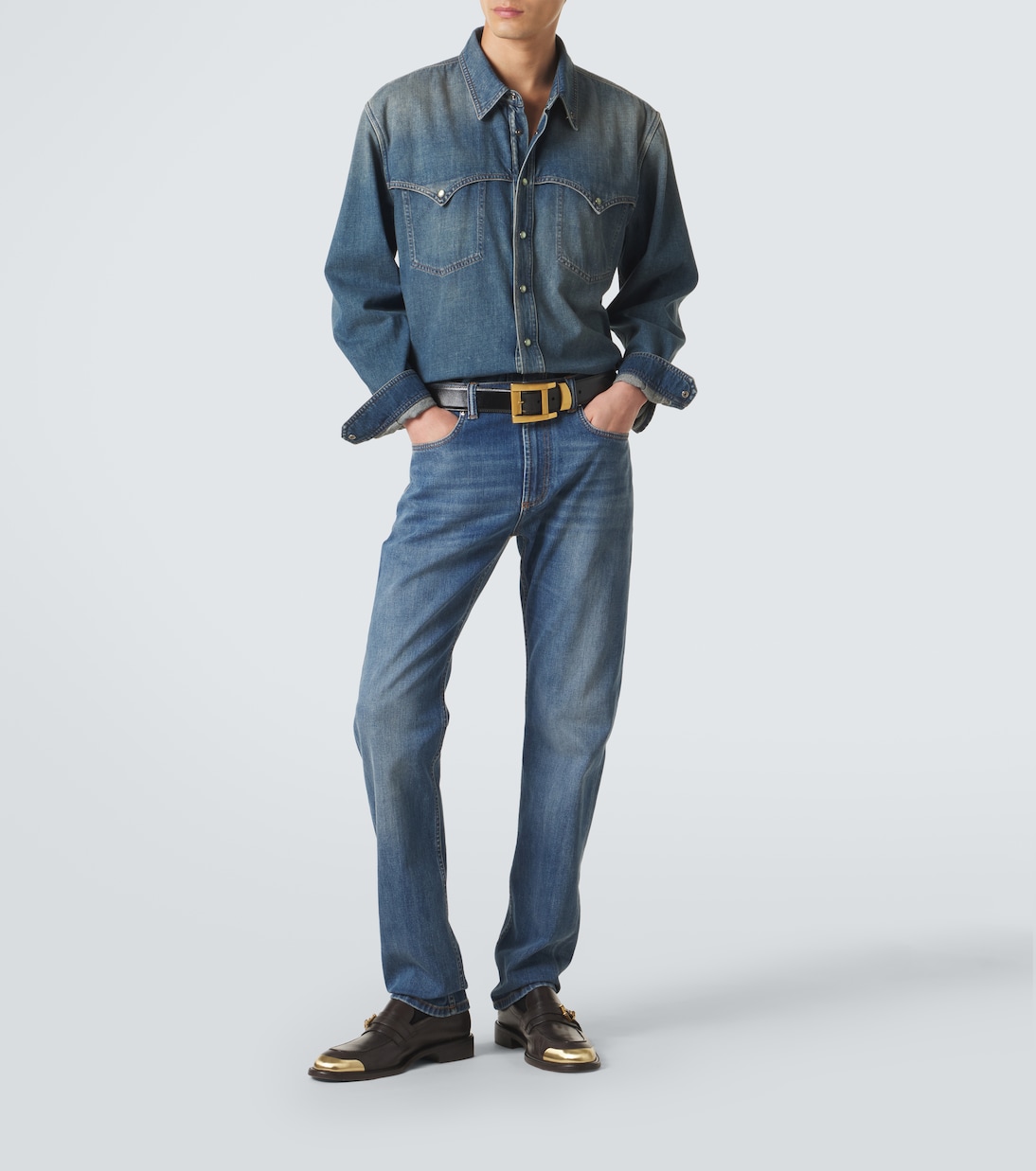 Sobrecamisa Medusa de denim | Versace