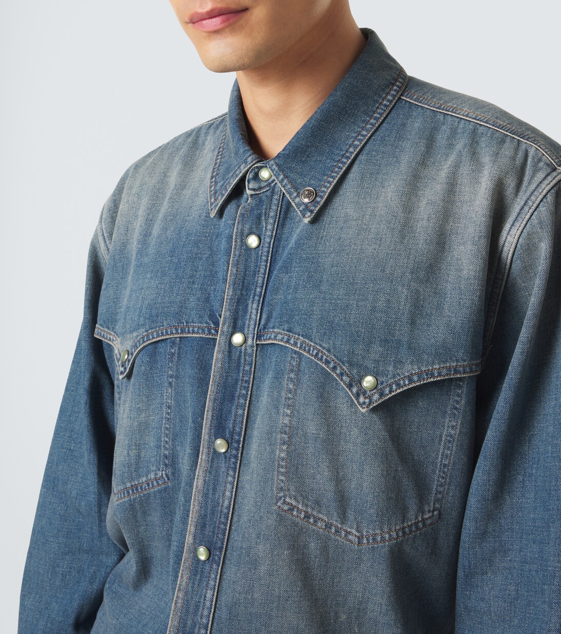 Sobrecamisa Medusa de denim | Versace