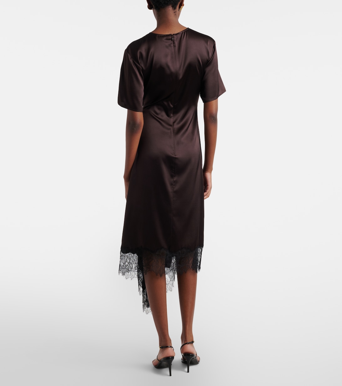 Midikleid Sonoma aus Satin mit Spitze | Staud