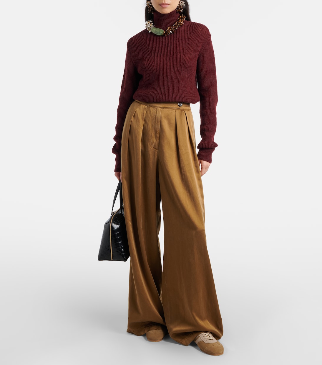 Zapatillas de ante con piel | Dries Van Noten