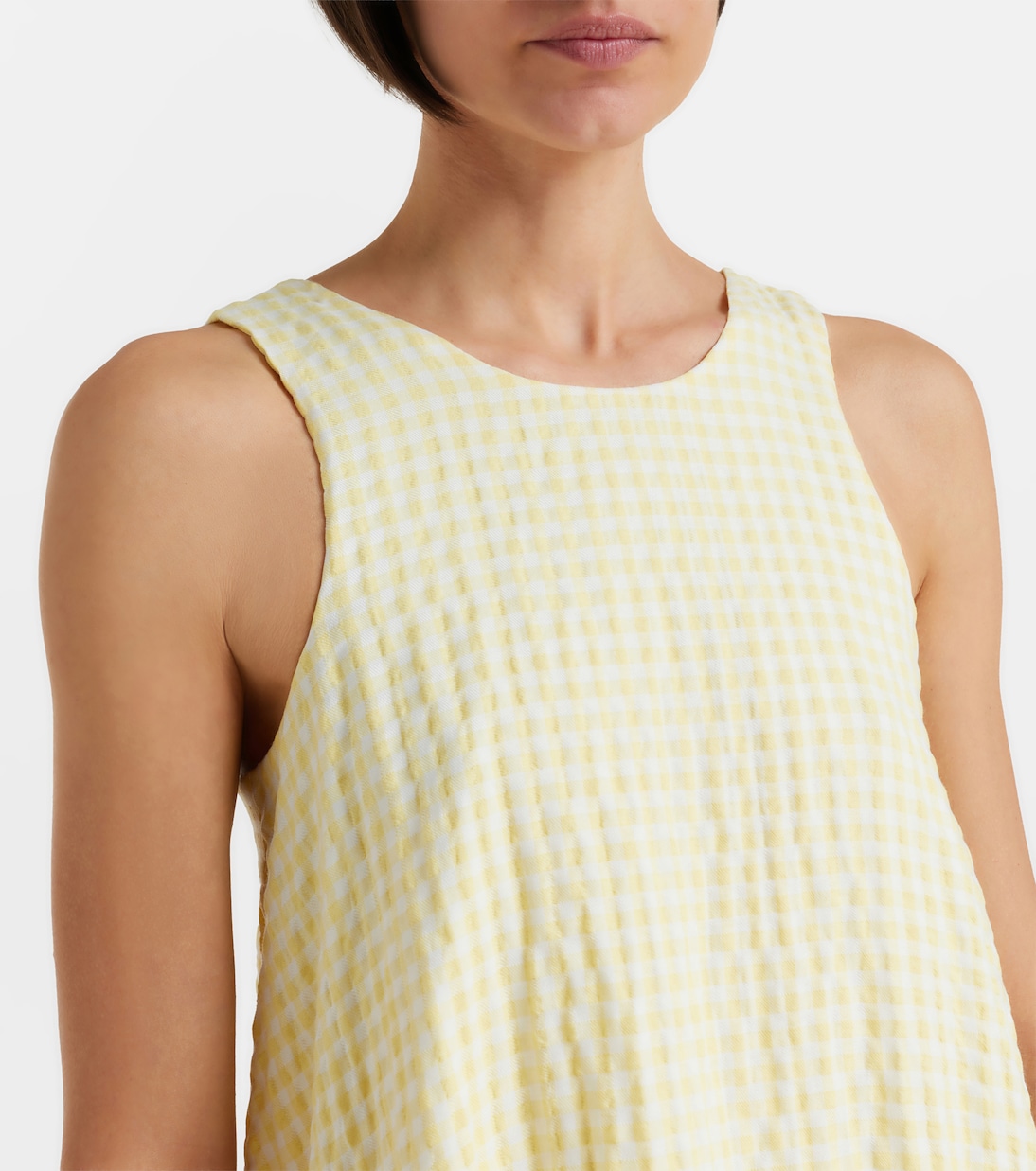 Betsie gingham minidress and scarf set | Montce