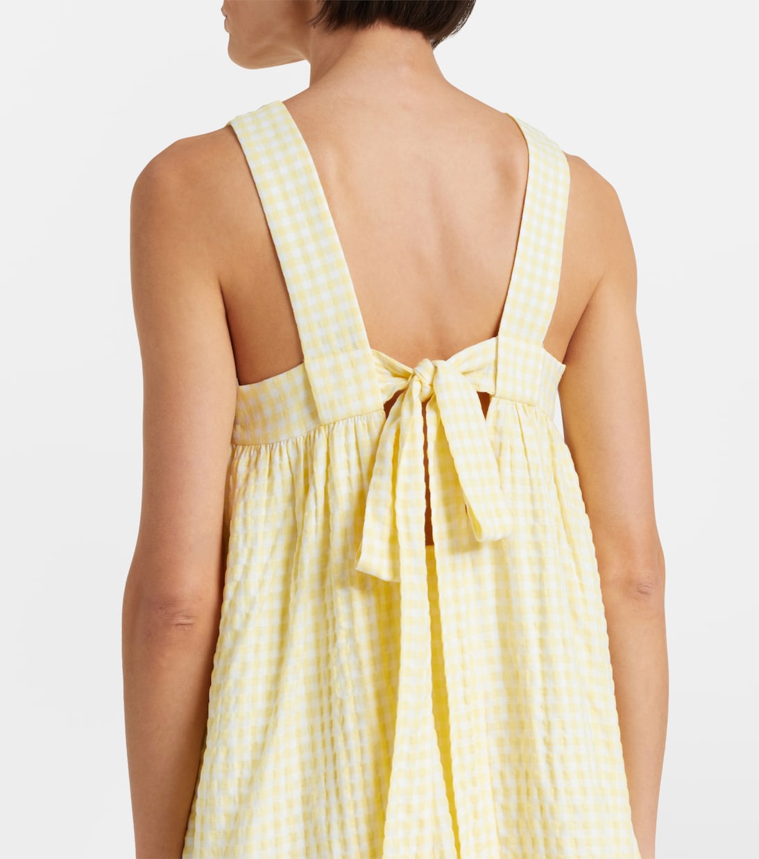 Betsie gingham minidress and scarf set | Montce
