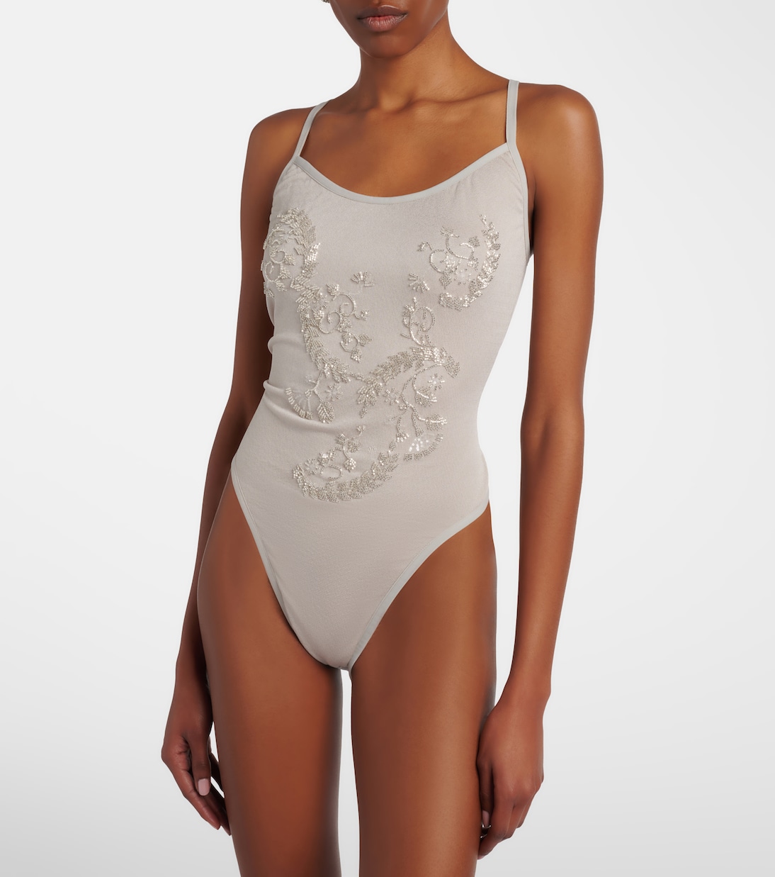 Beaded bodysuit | Jacques Wei