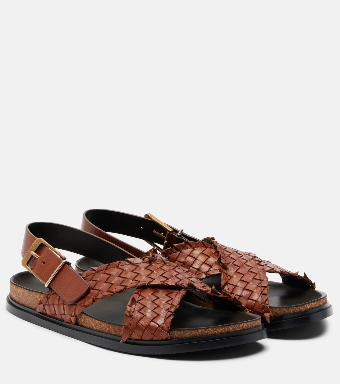 Sandales slingback Buckle en cuir | The Row