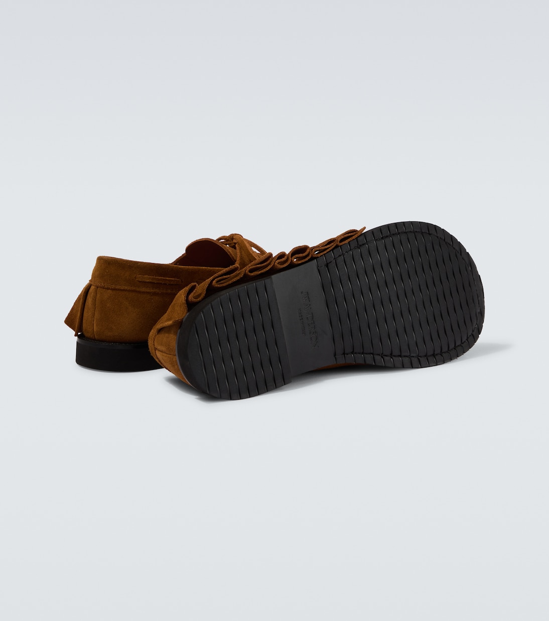 Ruffled suede boat shoes | JW Anderson