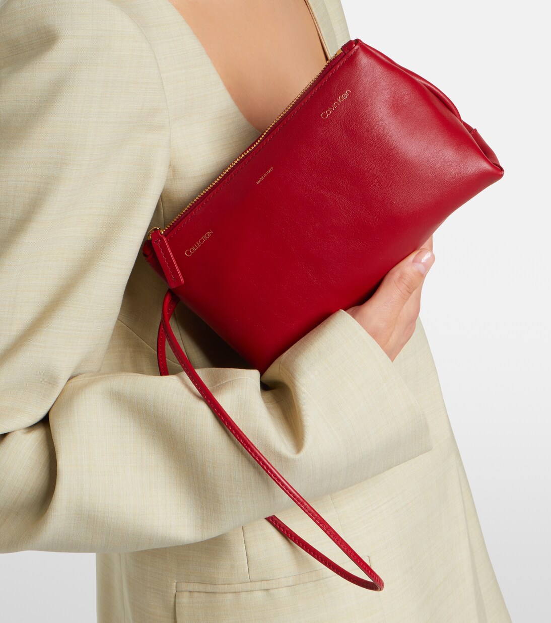 Essential Case Mini leather clutch | Calvin Klein Collection