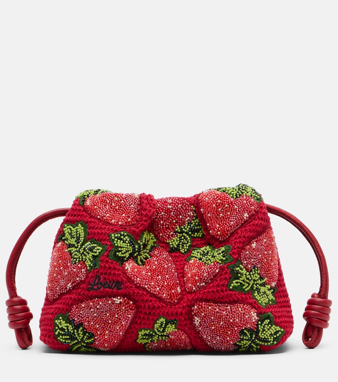Paula's Ibiza Flamenco Mini beaded clutch | Loewe