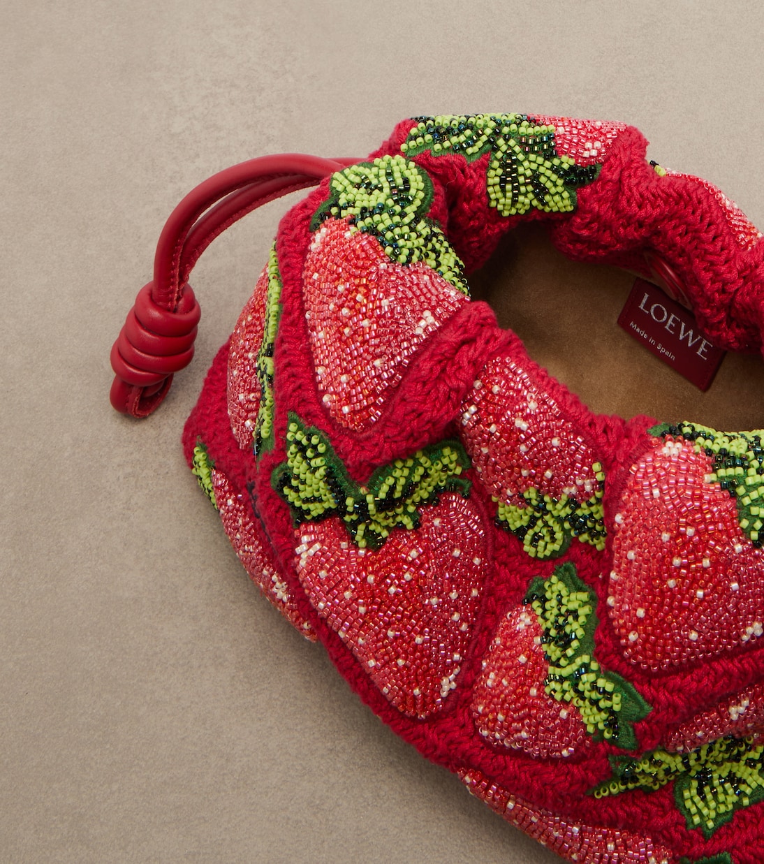 Paula's Ibiza Flamenco Mini beaded clutch | Loewe