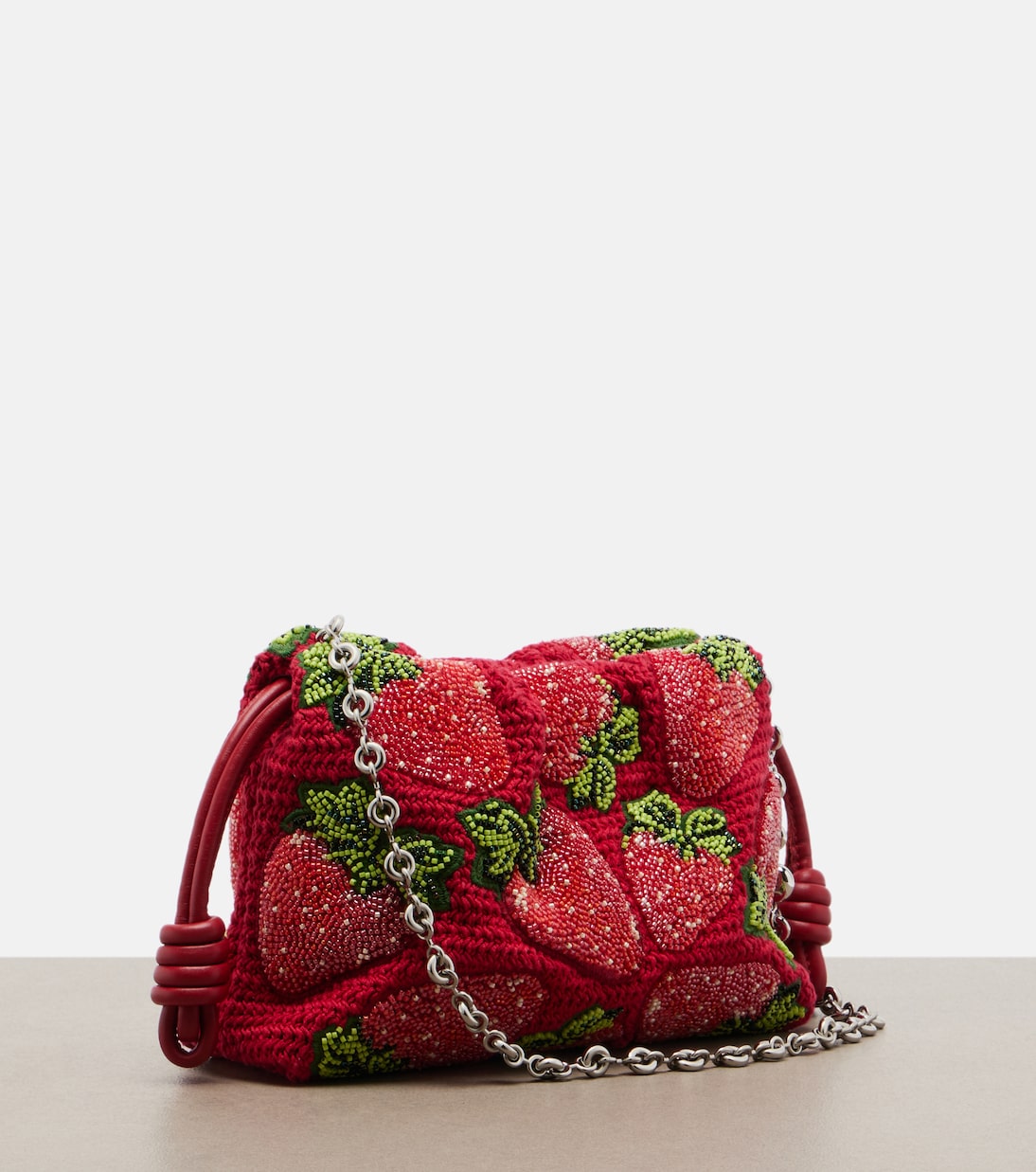 Paula's Ibiza Flamenco Mini beaded clutch | Loewe