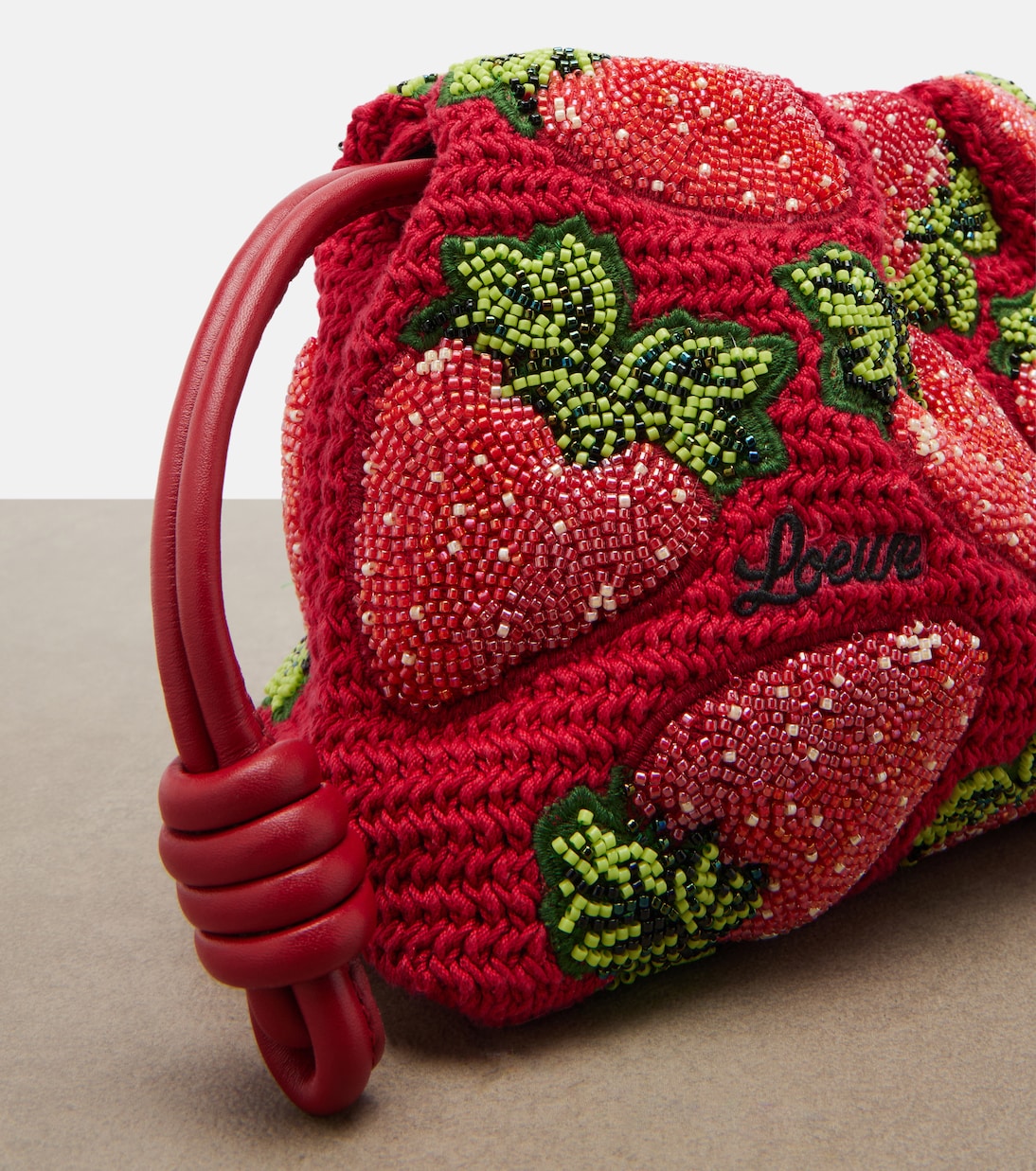 Paula's Ibiza Flamenco Mini beaded clutch | Loewe