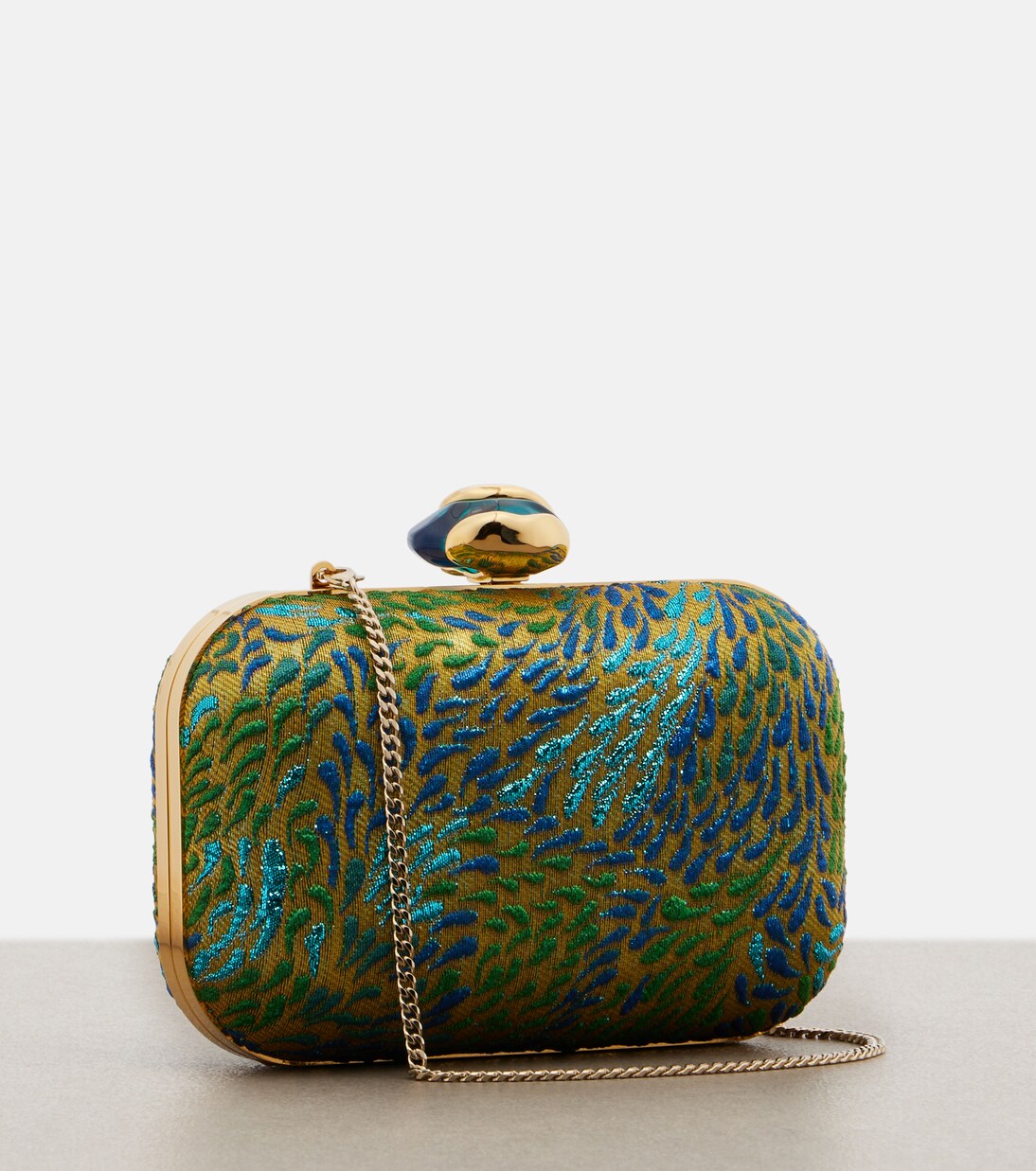 Cloud brocade clutch | Jimmy Choo