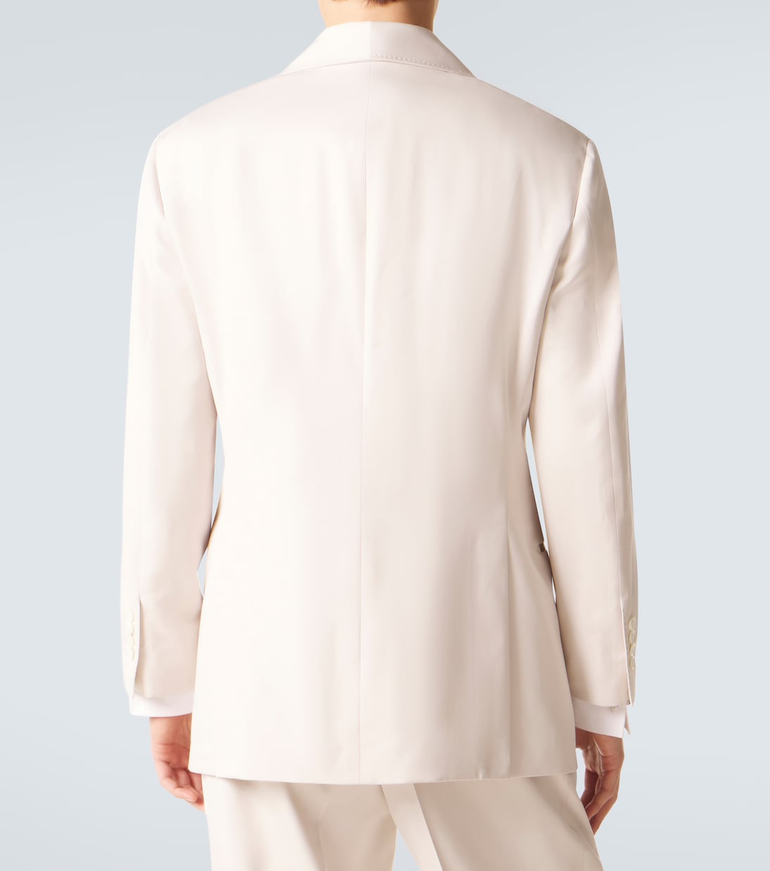 Double-breasted silk blazer | Brunello Cucinelli