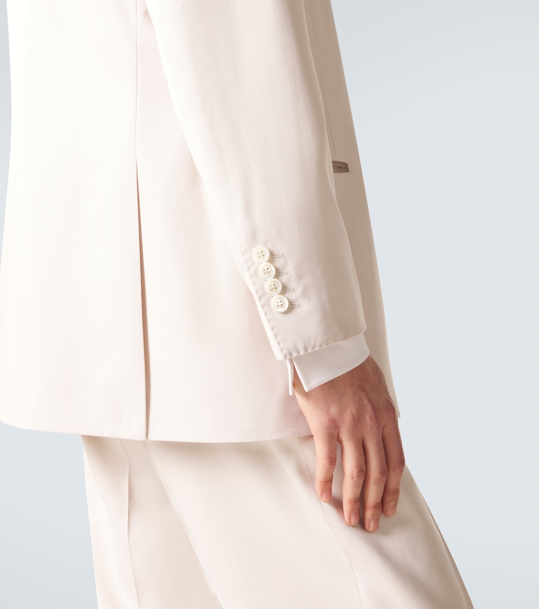 Double-breasted silk blazer | Brunello Cucinelli