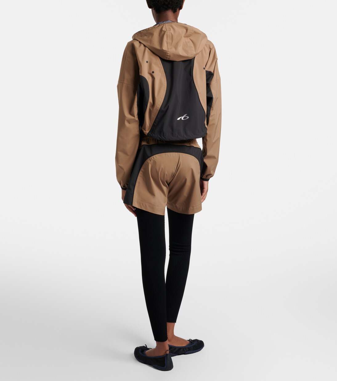 Colorblocked taffeta shorts | Balenciaga