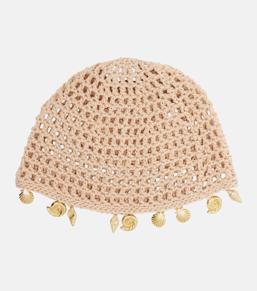 Embellished crochet cotton hat | Oséree