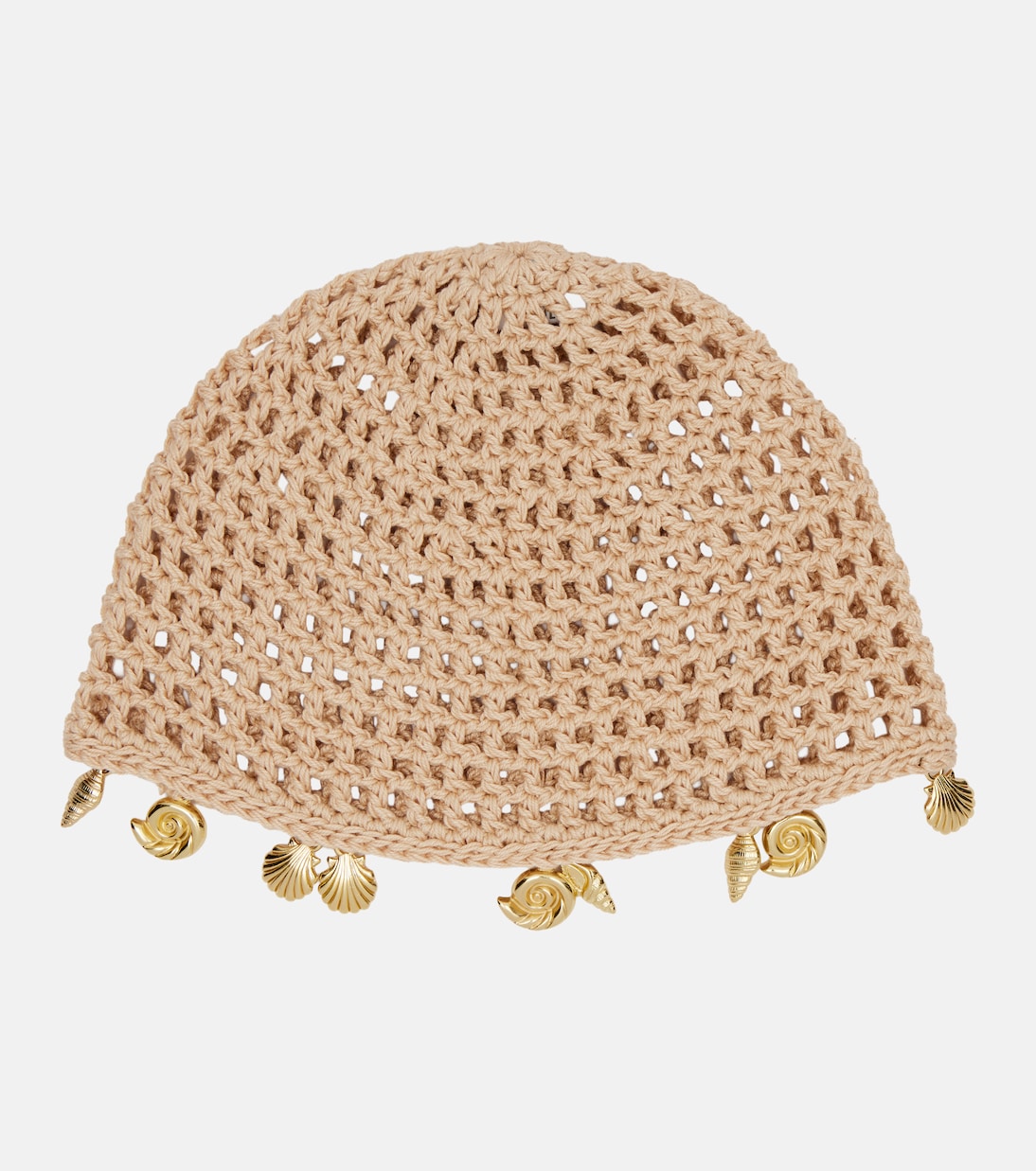 Embellished crochet cotton hat | Oséree