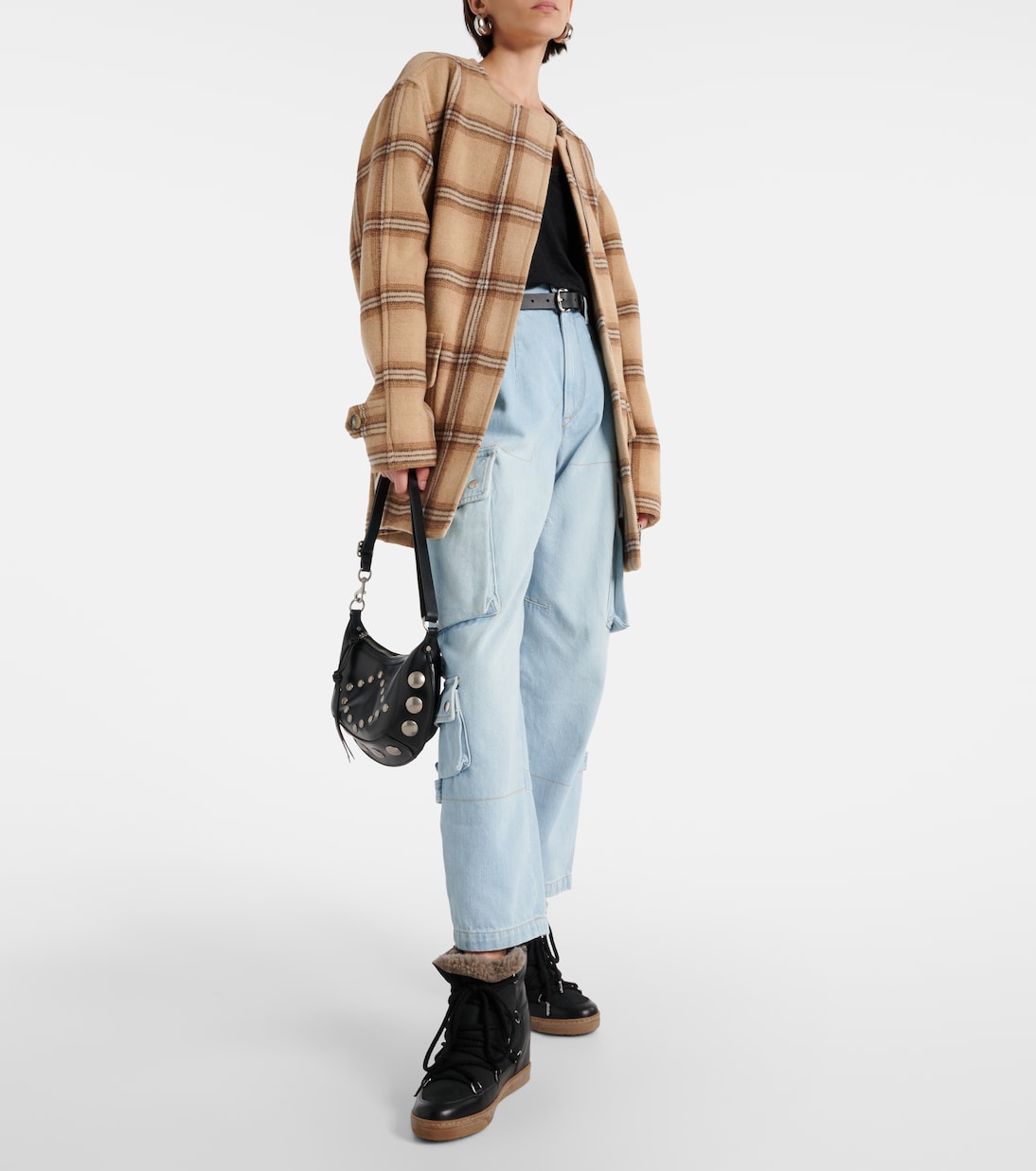 Nowles shearling-trimmed leather ankle boots | Isabel Marant