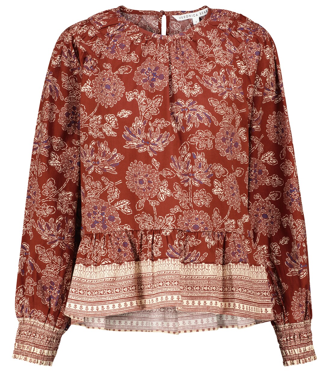 Kester floral stretch-cotton blouse | Veronica Beard