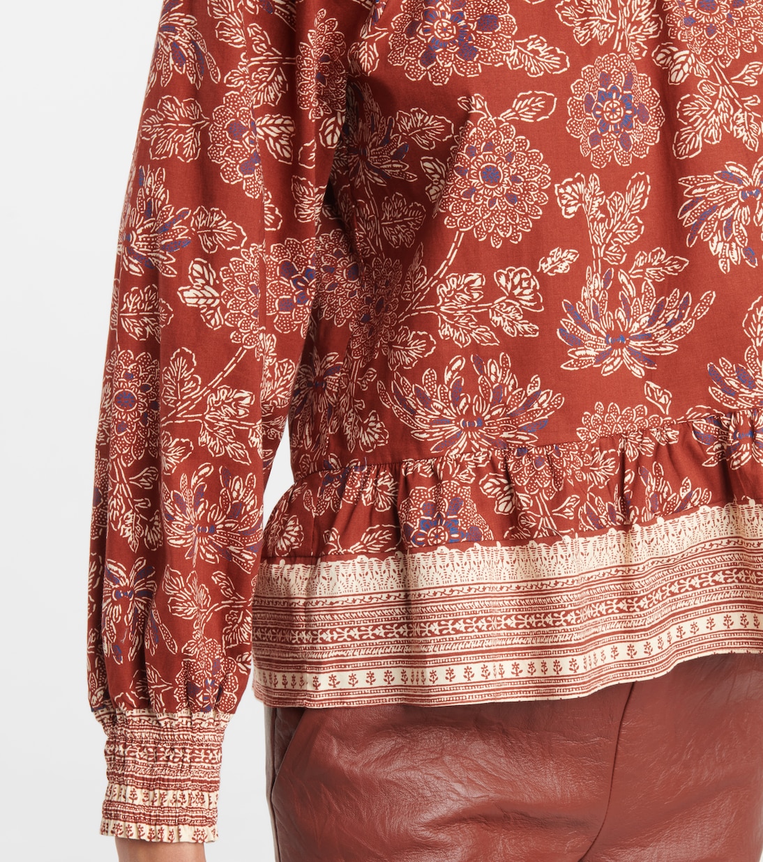 Kester floral stretch-cotton blouse | Veronica Beard