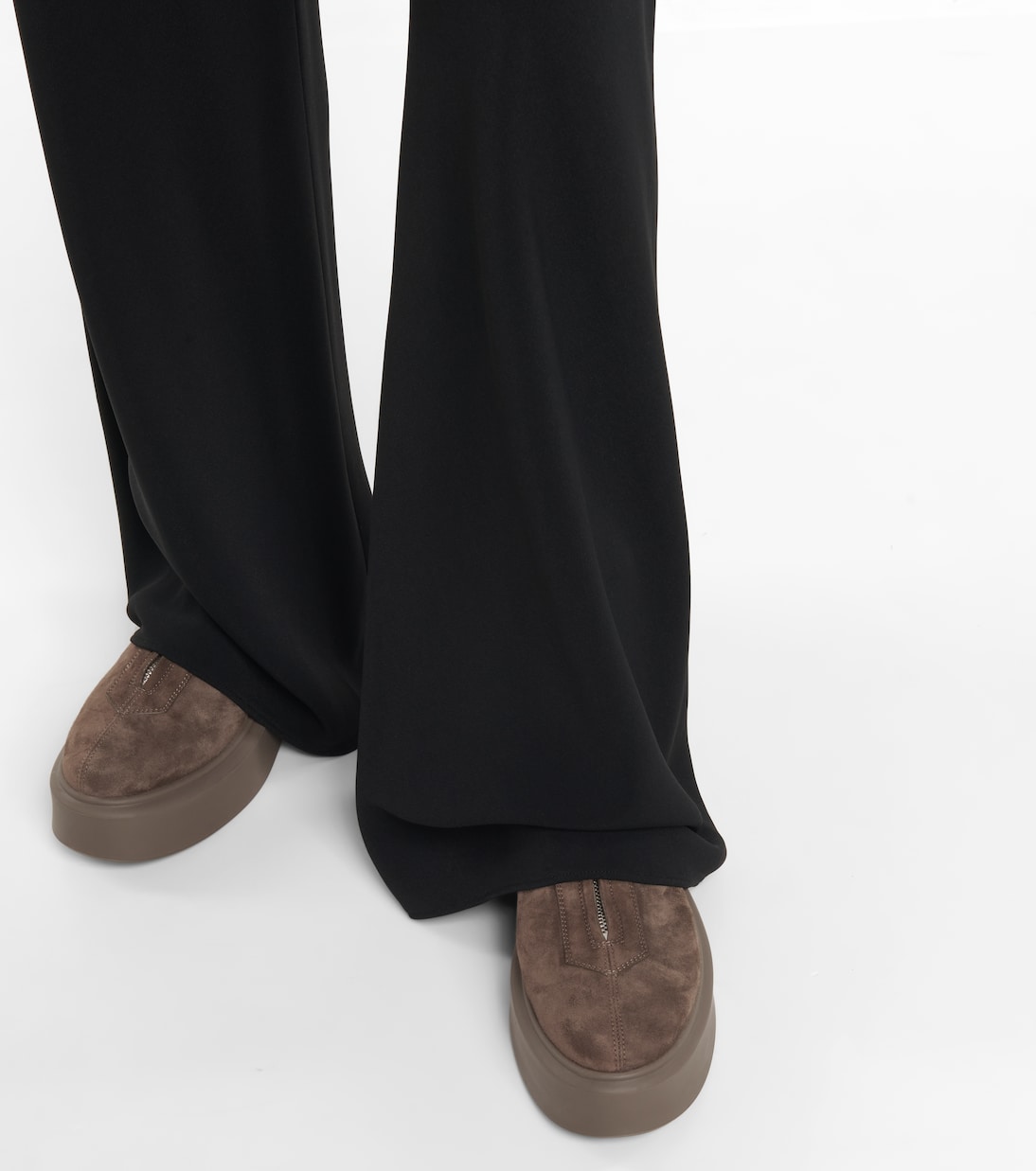 Zipped Boot 1 suede boots | The Row