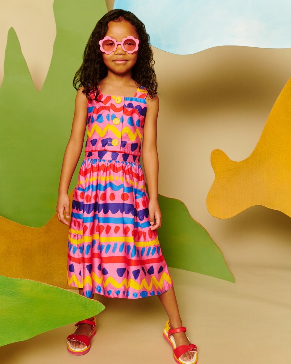 Robe imprimée en coton | Stella McCartney Kids