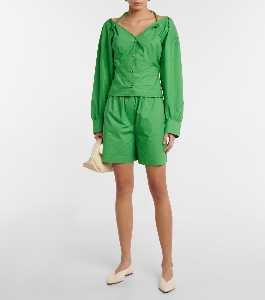 Shorts Megan aus Baumwollpopeline | Nanushka