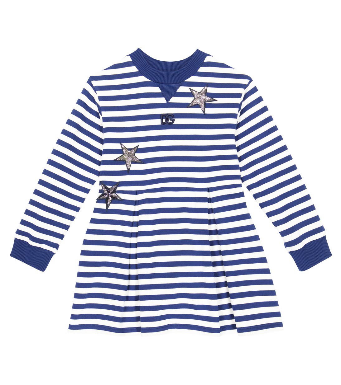 Striped cotton jersey dress | Dolce&Gabbana Kids