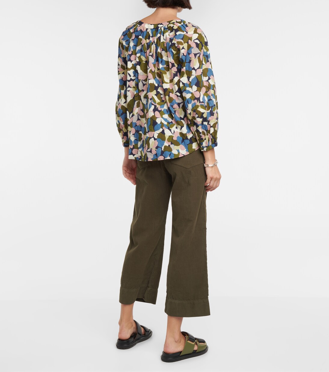 Blouse imprimée en coton | Velvet