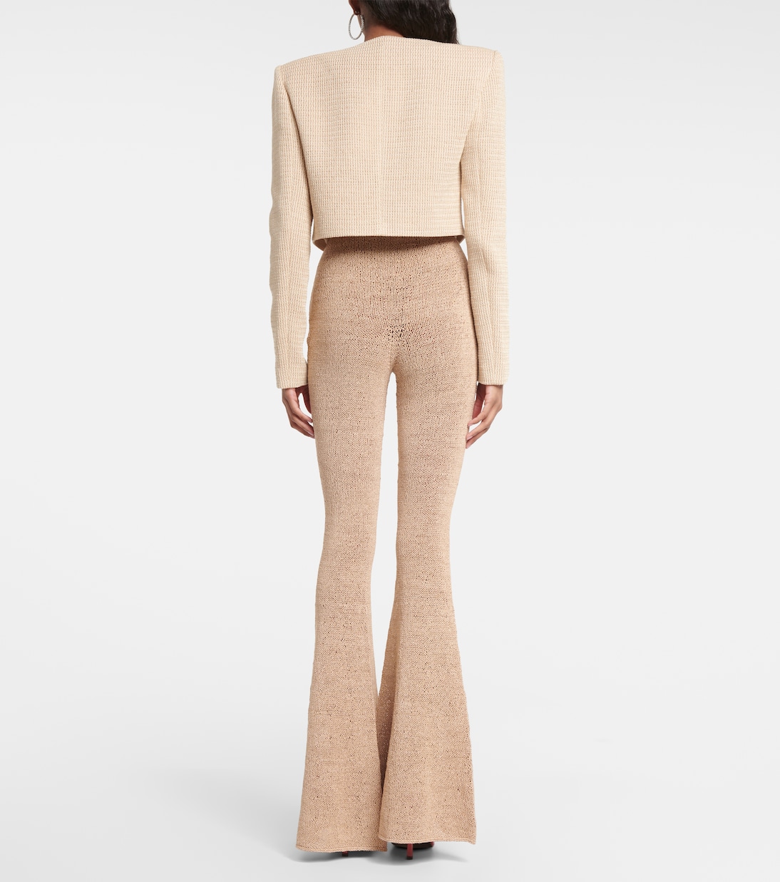 High-Rise Leggings aus Häkelstrick | Magda Butrym