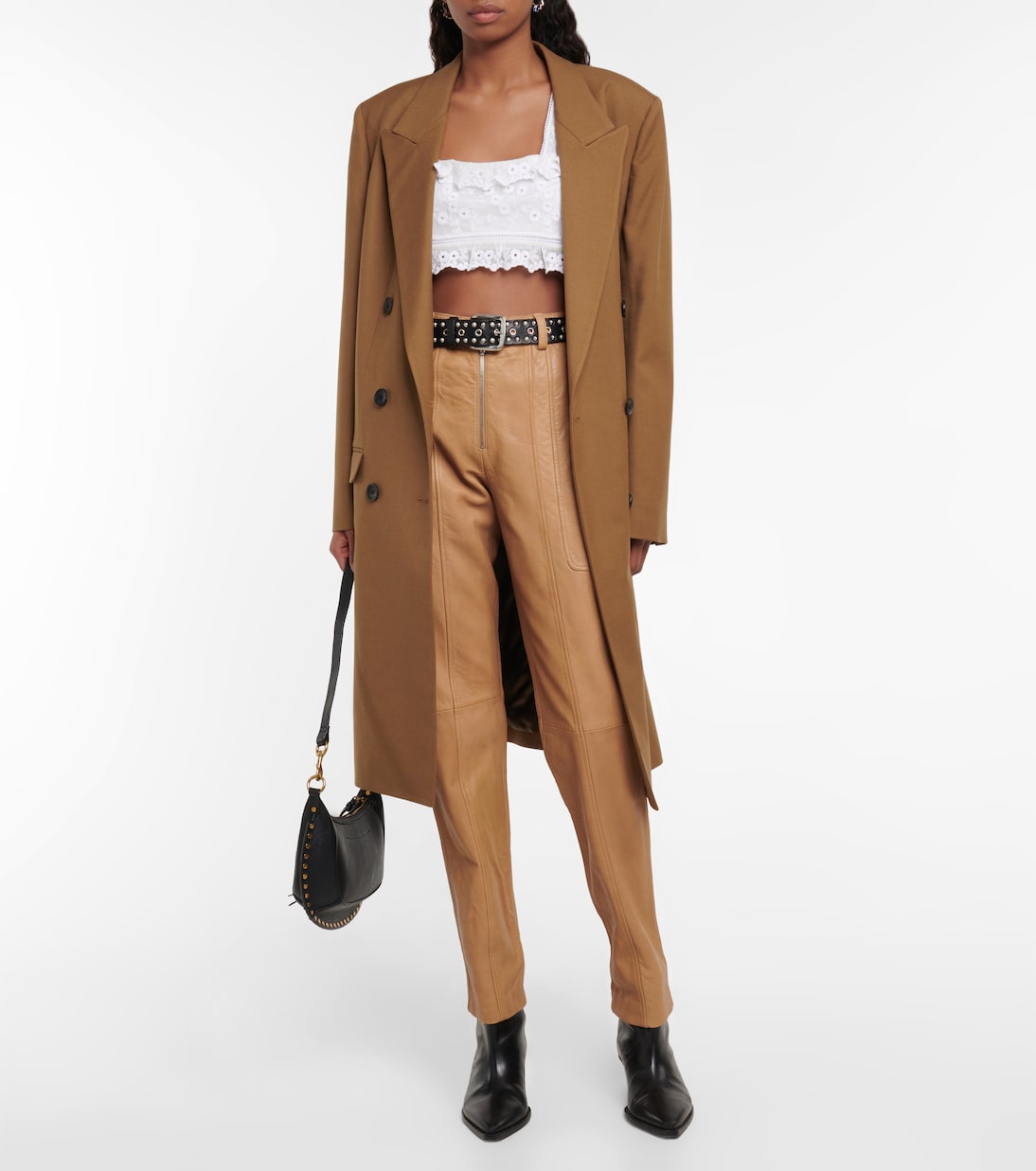 Cropped-Top Mecelia aus Baumwolle und Seide | Isabel Marant