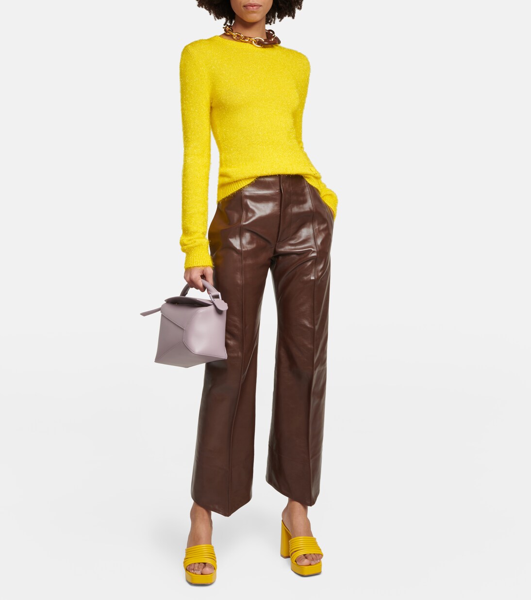 Lena 95 leather mules | Gianvito Rossi