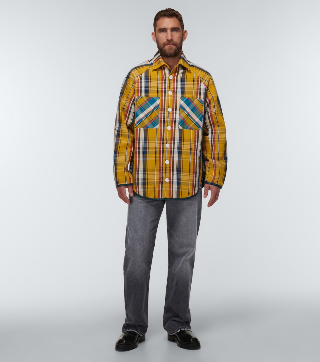 Wide-leg distressed jeans | Due Diligence