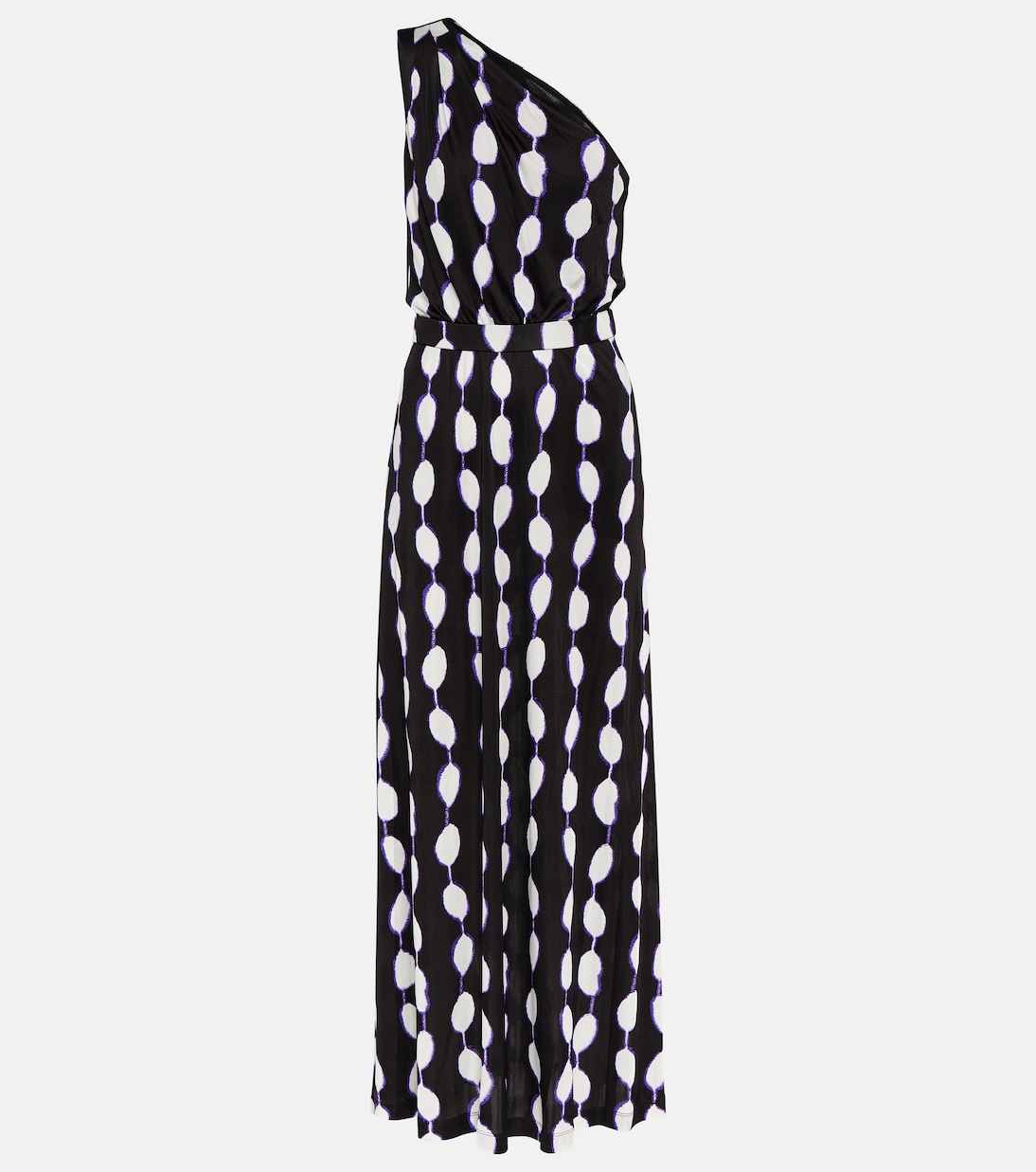 Kiera printed jersey one-shoulder maxi dress | Diane von Furstenberg