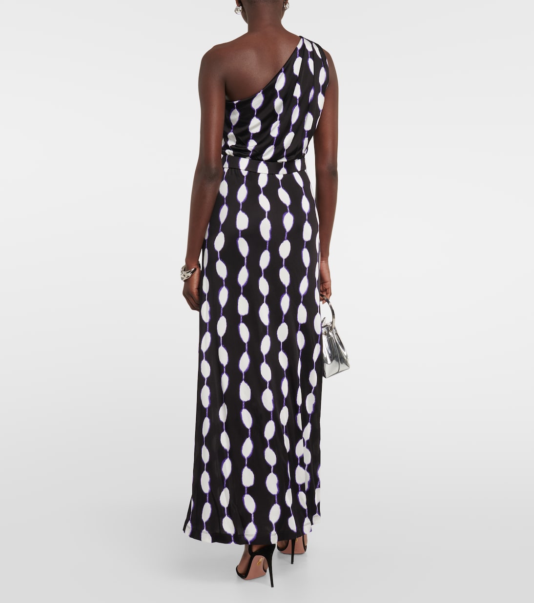 Kiera printed jersey one-shoulder maxi dress | Diane von Furstenberg