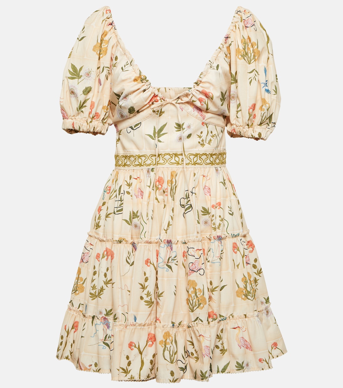 Robe Manzanilla Paraíso brodée en coton | Agua by Agua Bendita