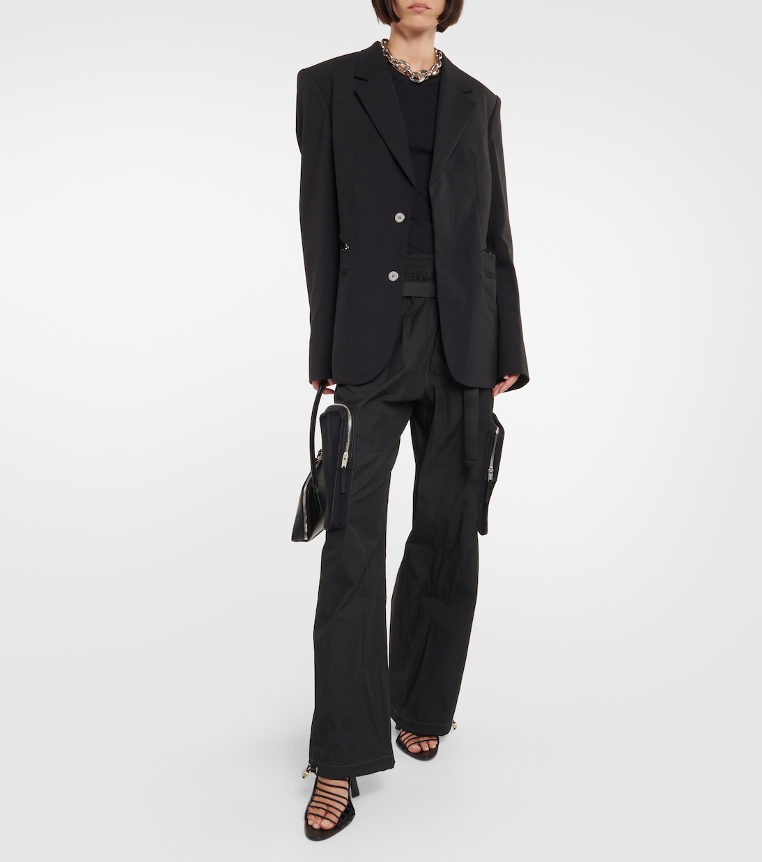 Blazer aus Wolle mit Spitze | Dion Lee