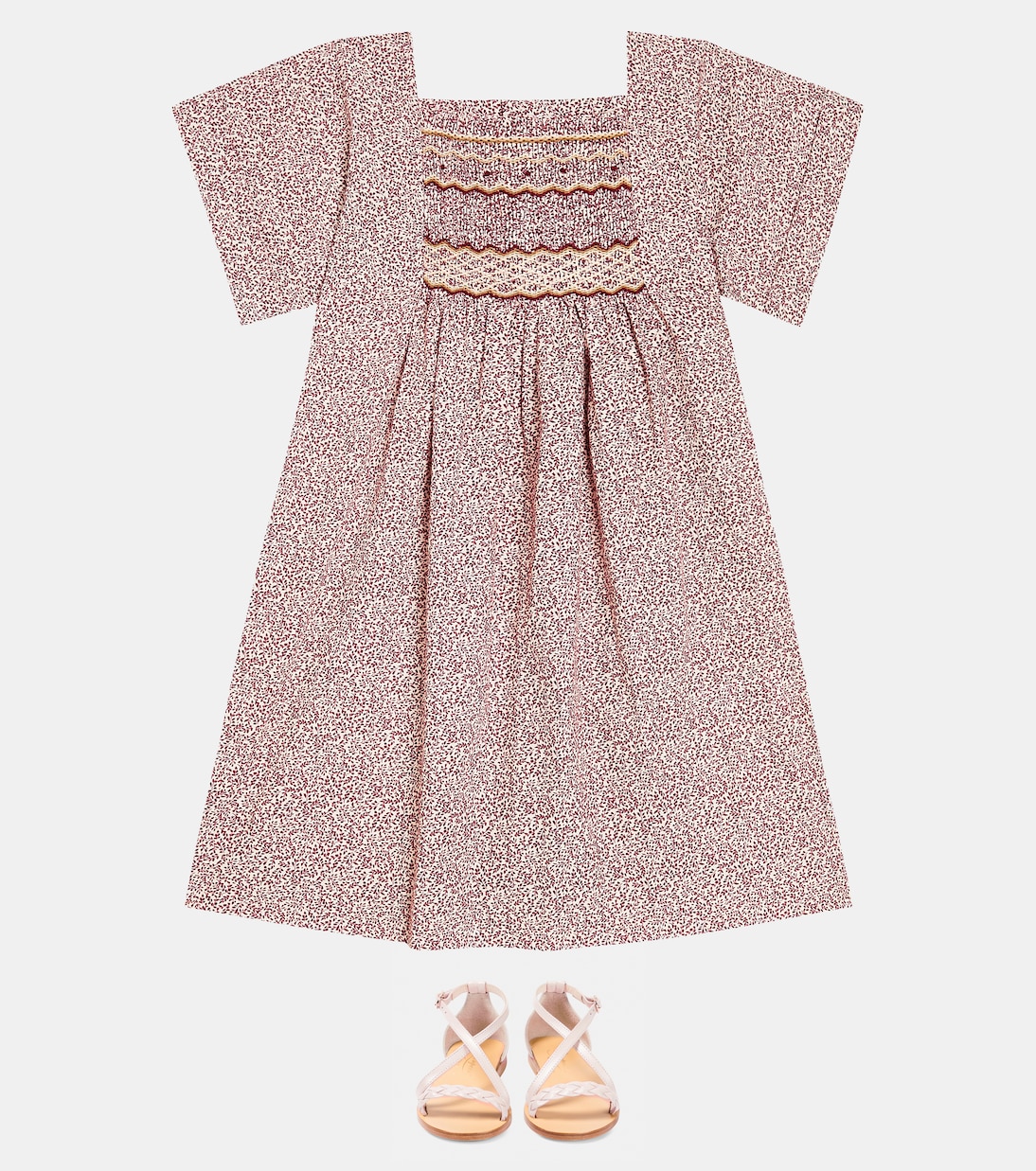 Paysanne floral cotton dress | Bonpoint