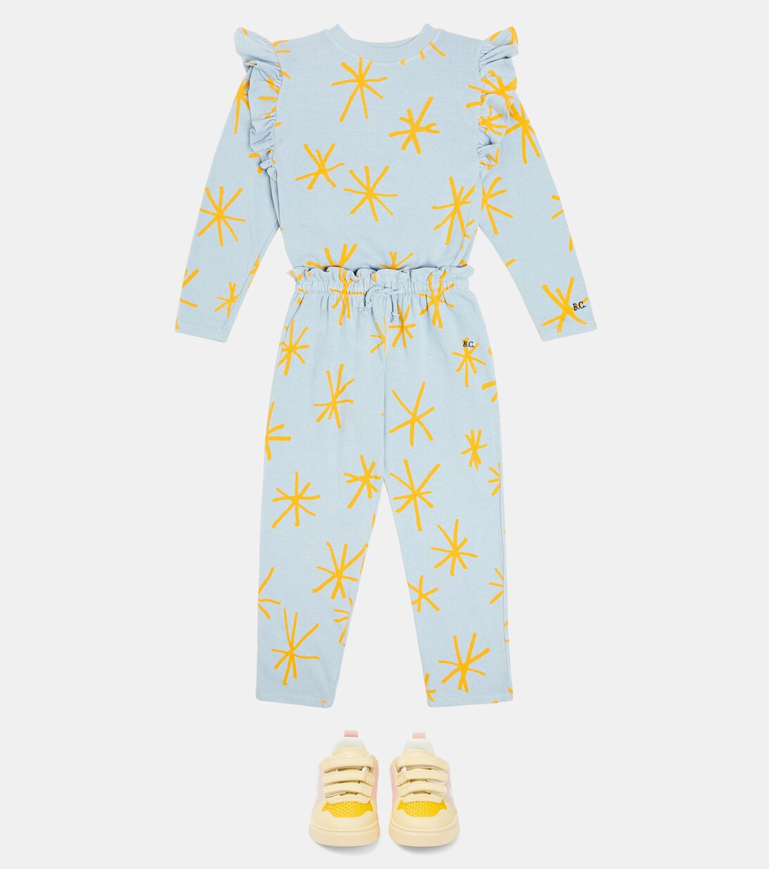 Sparkle cotton jersey sweatpants | Bobo Choses