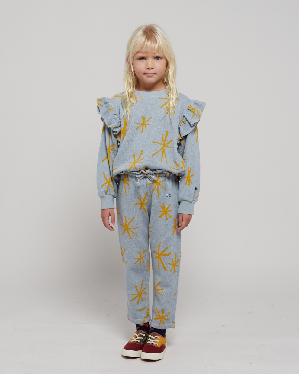 Sparkle cotton jersey sweatpants | Bobo Choses