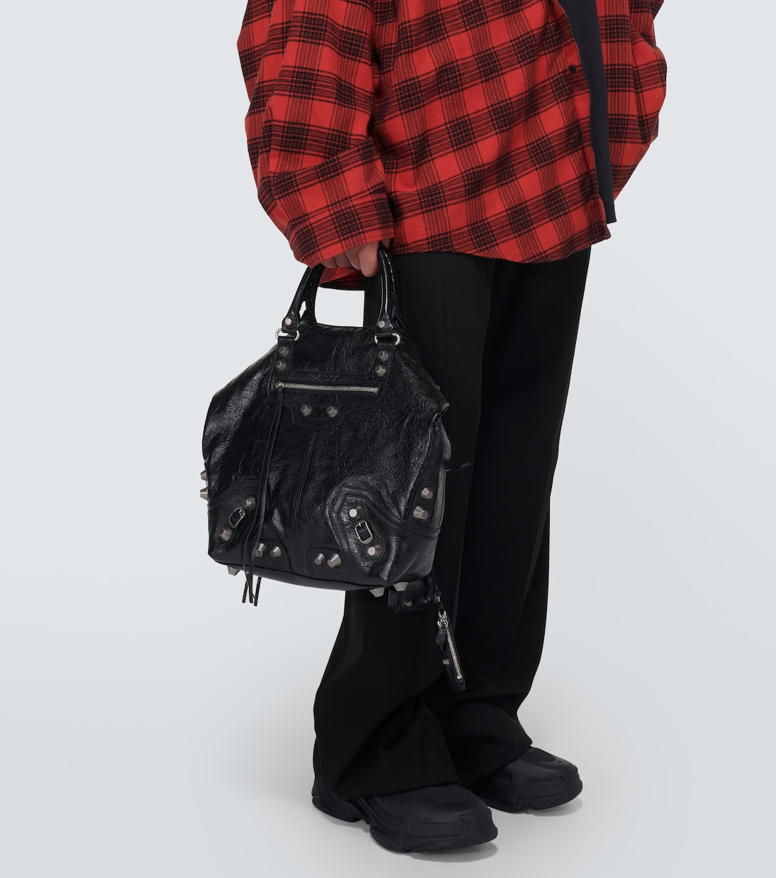  Le Cagole Medium leather tote bag | Balenciaga