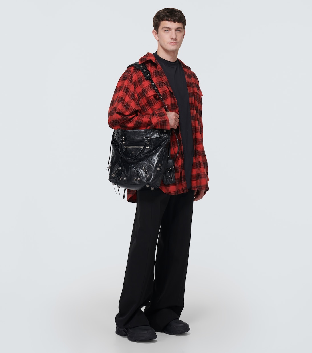  Le Cagole Medium leather tote bag | Balenciaga