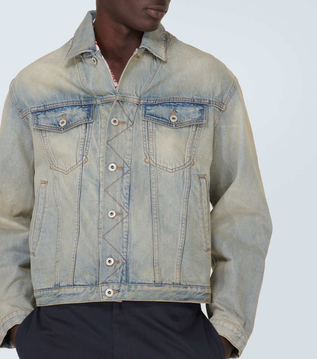 Bestickte Jeansjacke Drawn Varsity | Kenzo