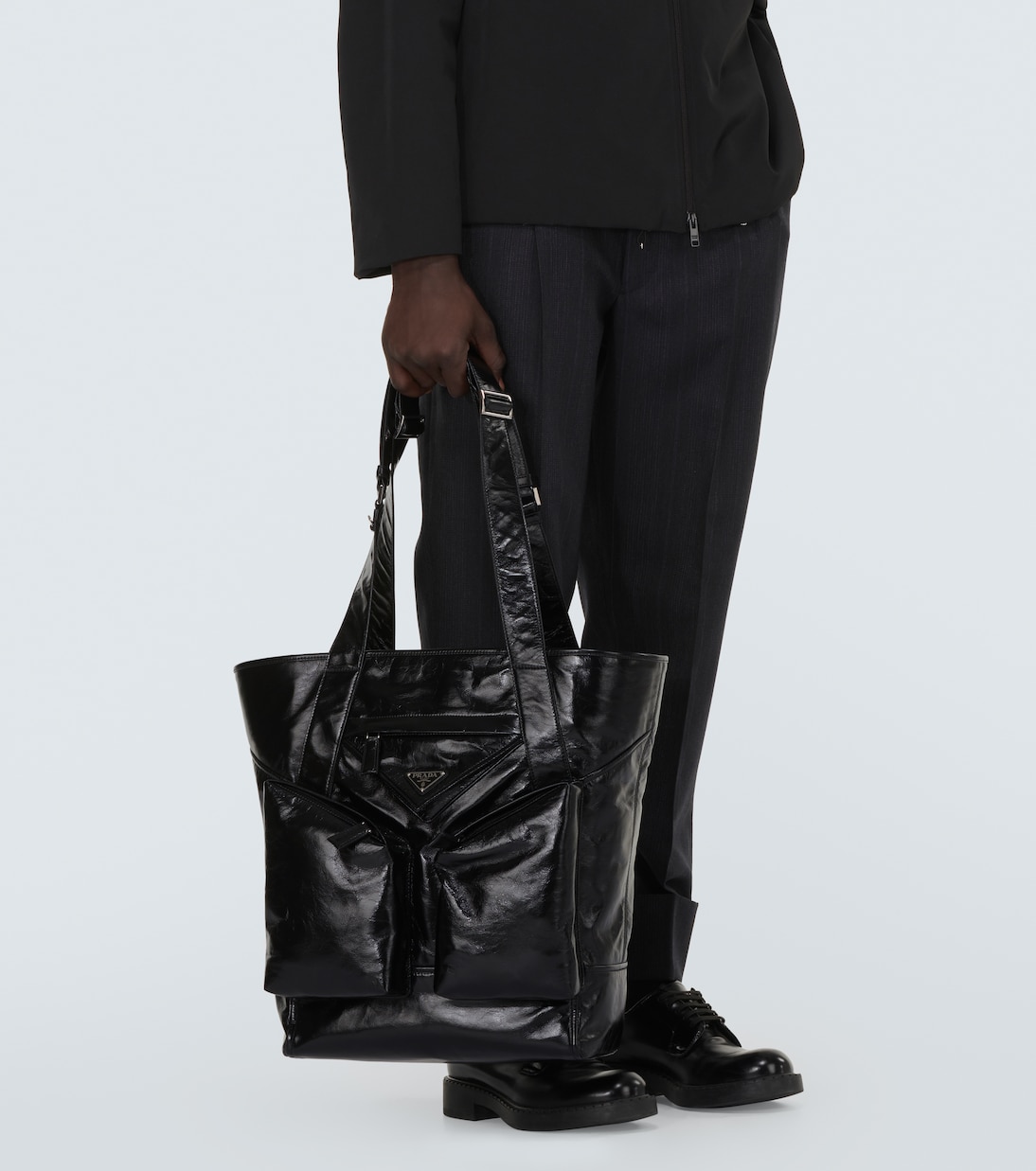 Leather tote bag | Prada