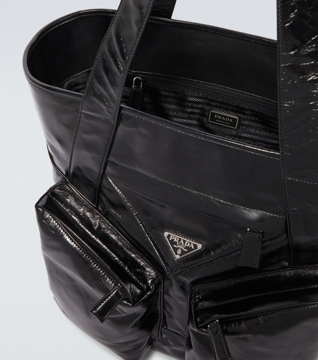 Leather tote bag | Prada