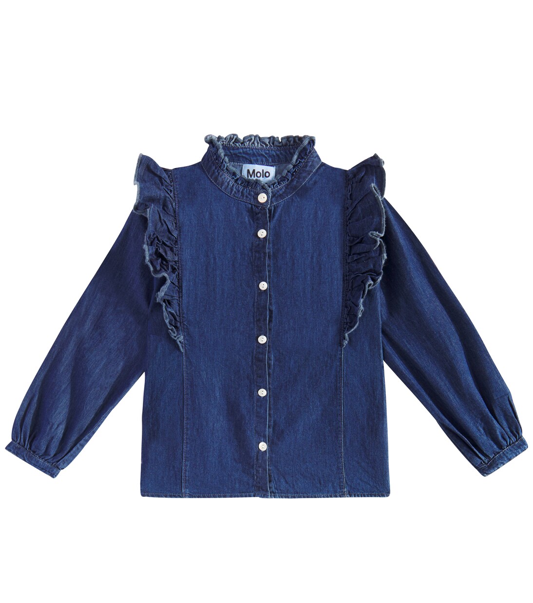 Raphaella ruffled denim shirt | Molo