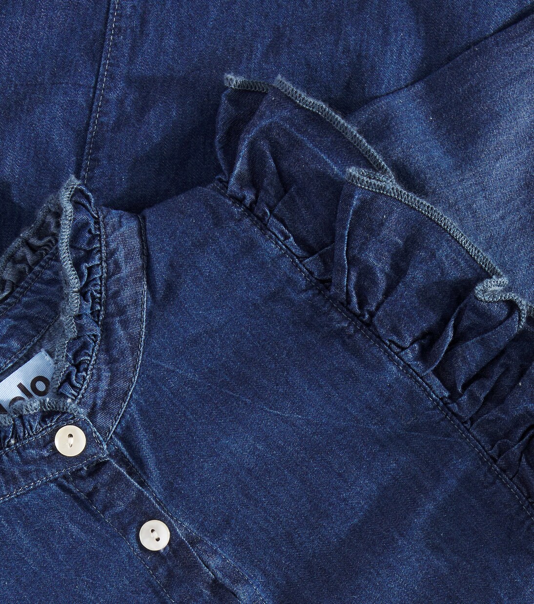 Raphaella ruffled denim shirt | Molo